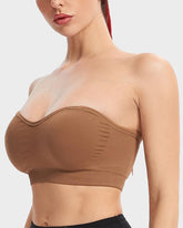 Bandeau antideslizante sin costuras, inalámbrico y sin tirantes