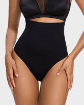 Braguita tanga moldeadora de control abdominal de cintura alta (paquete de 2)