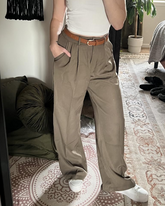 Pantalones de traje rectos largos