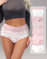 Women's Breathable Soft Love Heart Cotton Printed Panties