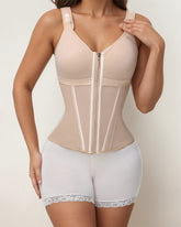 Women's Waist and Abdomen Shaping Tights Ultimate Latex Corset Vest With Bra