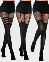 Mock Thigh High Stockings For Women Sexy Fishnet Tights Suspender Pantyhose