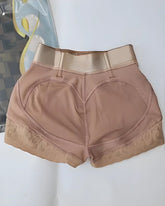 Women's High Waist Lace Trim Body Shaping Panties