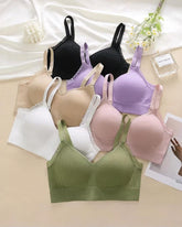 Casual Comfort Lace Wrap Bra Set