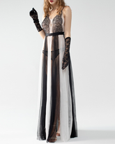 Sexy Lace Camisole Nightdress with High Slit