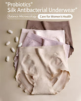 Mulberry Silk Warming Temperature-sensitive 10A Antibacterial Crotch High Elasticity Seamless Hip-lifting Panties