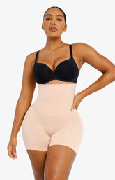 Comfort High-Waist Boned Shapewear Shorts