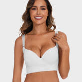 Full-Coverage Back Smoothing Bra-White