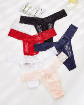 Sexy Lace Sheer Low-rise Thong Panties