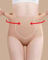 High-waisted Tummy-control Seamless 7A Antibacterial Breathable Underwear