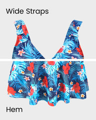 Vestido de baño de una pieza con estampado floral
