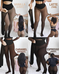 Compression Straps Single-seam Shaping Fleece-lined Leggings