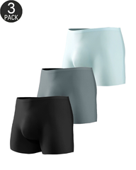 3-Pack Mixed Colors Seamless Stretch Boxer Briefs