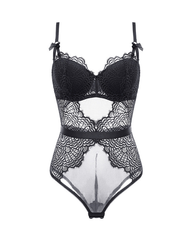 Sexy Lace Sheer Shaping Bodysuit