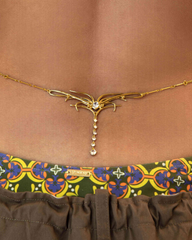 2-Packs Sexy Delicate Chain Rhinestone Totem Waist Chain