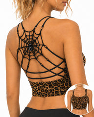 Sexy Spider Web Sleeveless Backless Tank Top