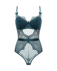 Sexy Lace Sheer Shaping Bodysuit