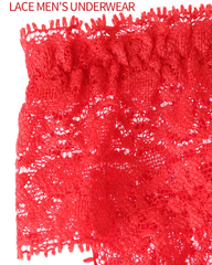 Sexy Men's Lace Thigh Strap Thong