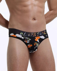 3-Pack Men's Breathable Printed Ice Silk Mesh Thongs