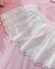 Sexy Lace Ruffle Push-Up Cutout Two-Piece Lingerie Set