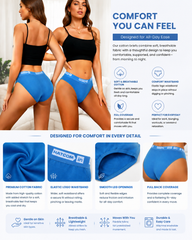 Cotton Antibacterial Crotch Women's Briefs