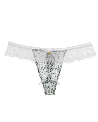 3-Pack Sexy Leopard Print Lace Trim Bell-Decorated Thongs