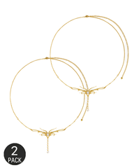 2-Packs Sexy Delicate Chain Rhinestone Totem Waist Chain