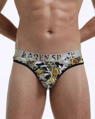 3-Pack Men's Breathable Printed Ice Silk Mesh Thongs