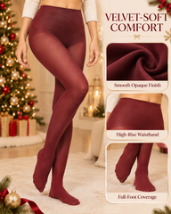3-Pack Christmas Velvet Tights – Mixed Colors