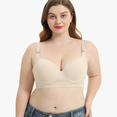 Push-Up Back Smoothing Bra-Brown (2 PACK)