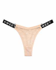 Sexy Heart Lace Thong Panties 3-Pack