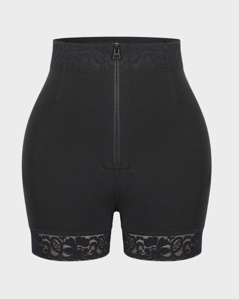 Shorts de cintura alta esculpidos con costillas