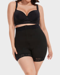 Shorts de cintura alta esculpidos con costillas