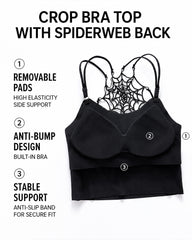 Sexy Spider Web Sleeveless Backless Tank Top