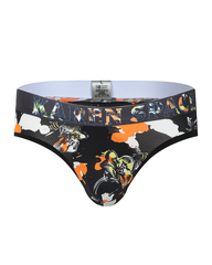 3-Pack Men's Breathable Printed Ice Silk Mesh Thongs