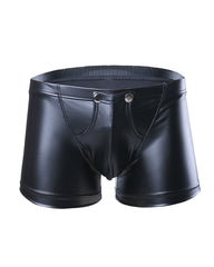 Men's PU Leather Sexy Boxer Briefs