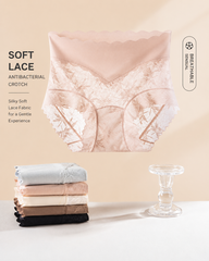 5-Pack Sexy High Waist Seamless Breathable Lace Briefs