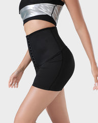 Pantalones Cortos Sauna de Compresión y Control de Abdomen
