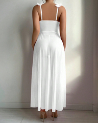 Sexy Printed Split Hem Maxi Nightdress