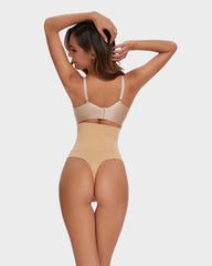 Seamless High-Waisted Shaper Thong Panty（2pcs ）