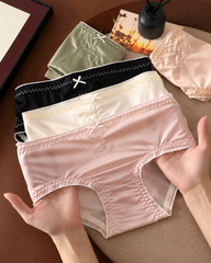 5-Pack Satin-Look Gathered Panties