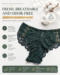 5-Pack Sexy Lace Breathable Heart Cutout Panties