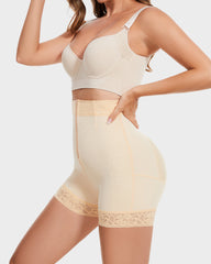 Shorts de cintura alta esculpidos con costillas