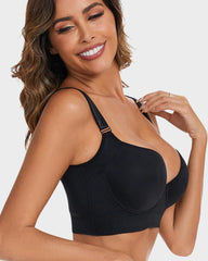 Smoothing Back Push-Up Enhancing Bra - Beige (2 PACK）