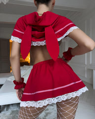 Christmas Bunny Girl Role-playing Lingerie Set
