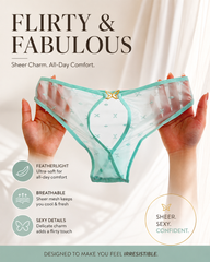 4-Pack Sexy Cutout Metal Butterfly Detail Panties