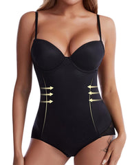 Women's Tummy-Control Sleeveless Tube Top Hip Lace One-Piece Body Shaper