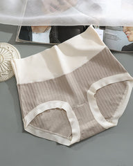 Pure Cotton Antibacterial Crotch Seamless High Elastic Belly-Controlling Cotton Underwear