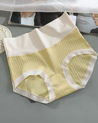 Pure Cotton Antibacterial Crotch Seamless High Elastic Belly-Controlling Cotton Underwear