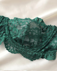 Women's Floral Lace Sexy Lingerie Breathable Comfort Underwear Set